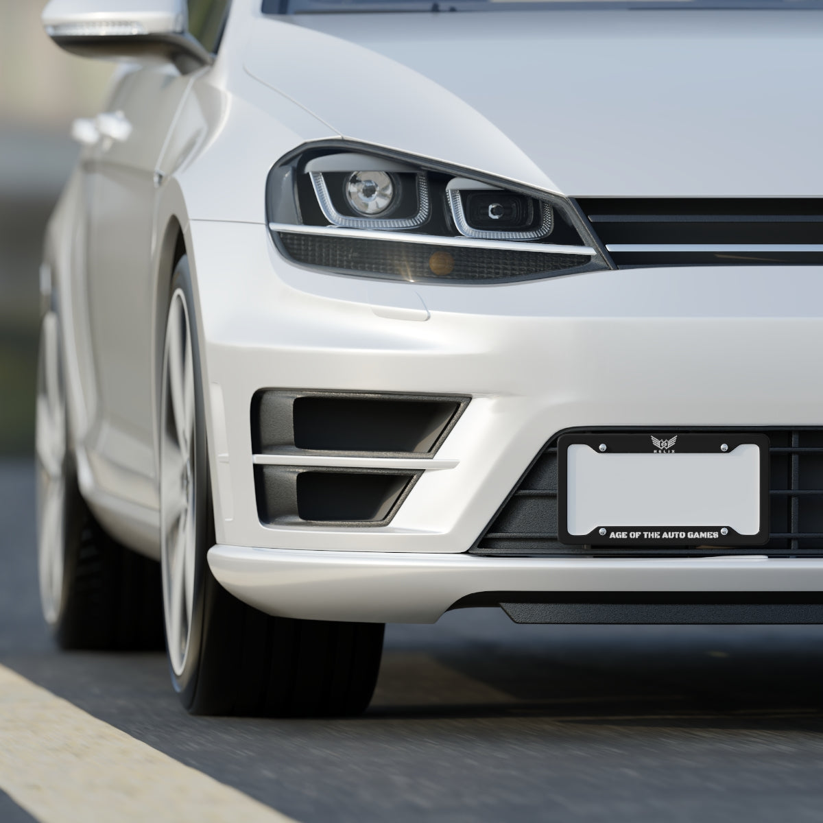 Age Of The Auto Games License Plate Frame: Helix Logo
