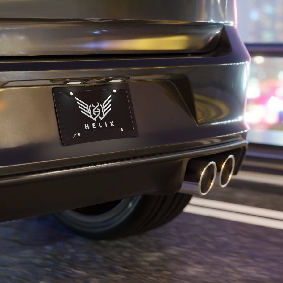 Age Of The Auto Games License Plate: Helix Logo